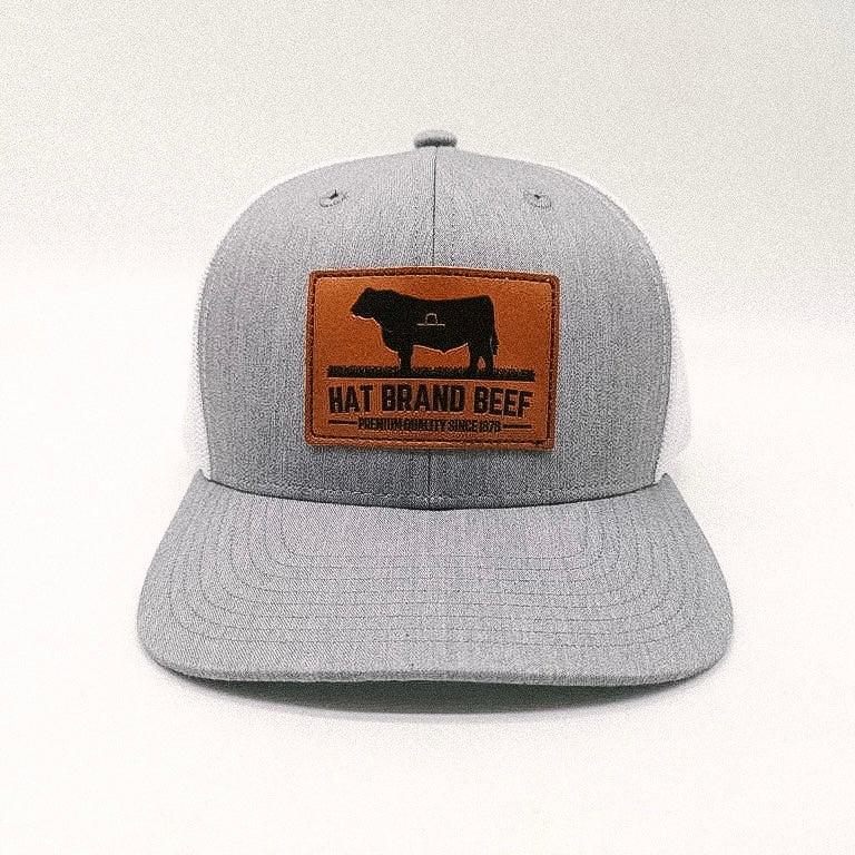 HBB Leather Patch Hat: Bull Logo